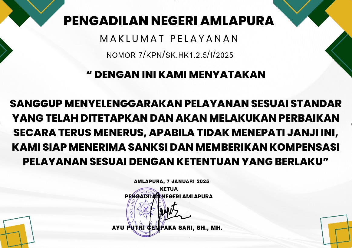 Maklumat Pelayanan